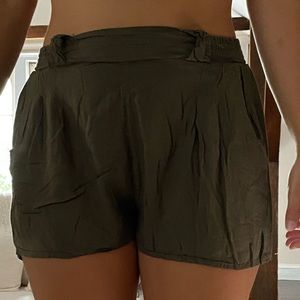 Green shorts